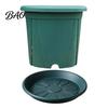 Self Draining Nursery Pots Resin Flowerpot with Drainage Holes And Saucer, Breathable Plant Pot for Indoor Outdoor Modern Home Courtyard Plants,