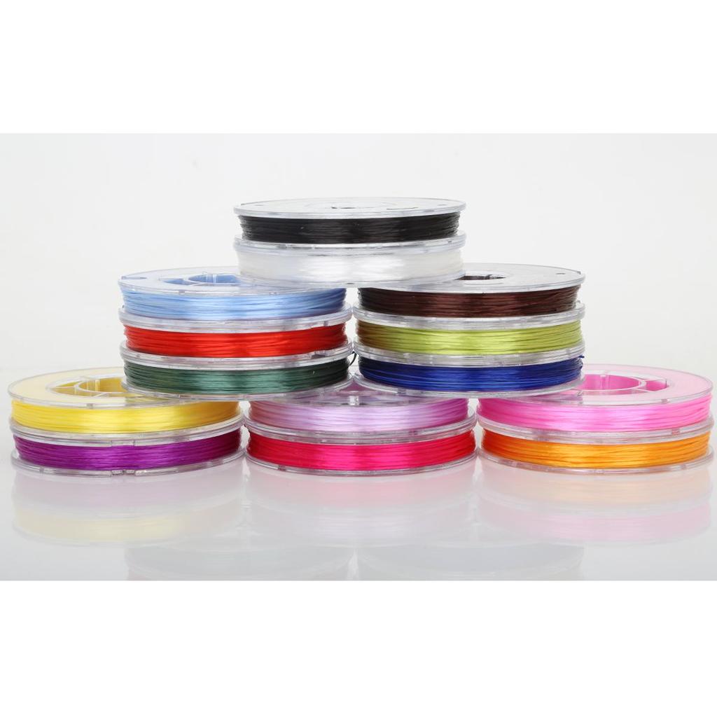 Fil Élastique 40 Mètres Cristal Transparent Cordon de Perles Fil Fil Fabrication Bracelet DIY