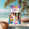Beach Towel with Ms. Rachel1 Pattern - soft,absorbent,machine washable Lightweight&Modern,swimming,Travel Essentials
