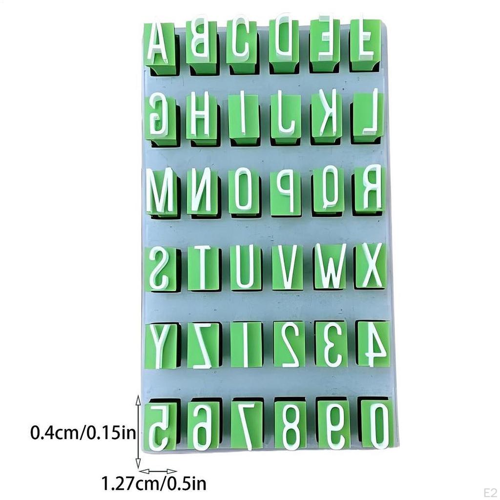 Alphabet Clay Stamp Set, Tools, Letter Stamps Set for DIY Handmade Crafts