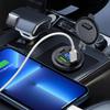 Car Charger Socket Dual PD & Dual USB 4Ports Fast Charging Socket Waterproof with Voltmeter 12V/24V For Car Boat Motorcycle
