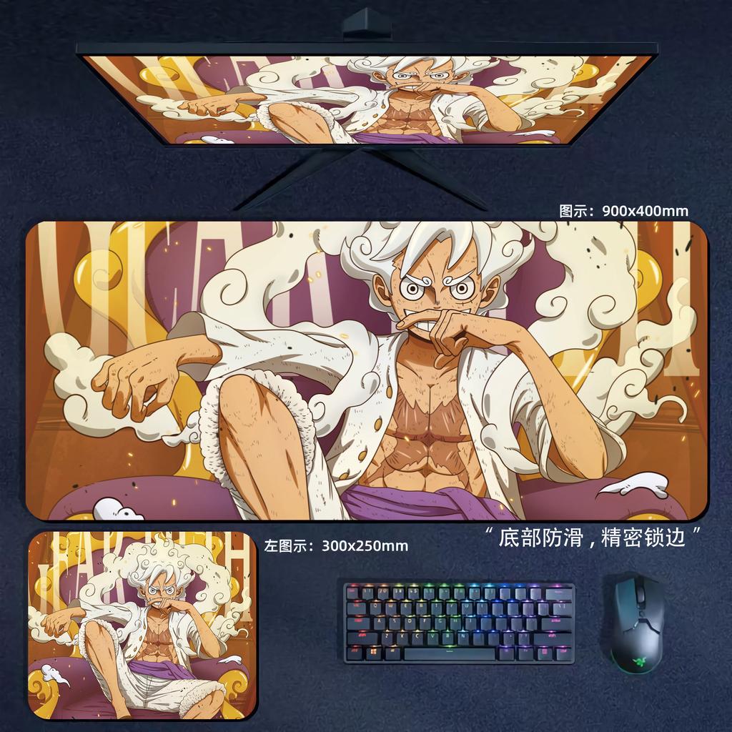 Large Size Anime Laptop Keyboard Desk Pad Luffy Roronoa Zoro NonSlip Mouse Pad High Definition Lock Edge ONE PIECE Mouse Pad