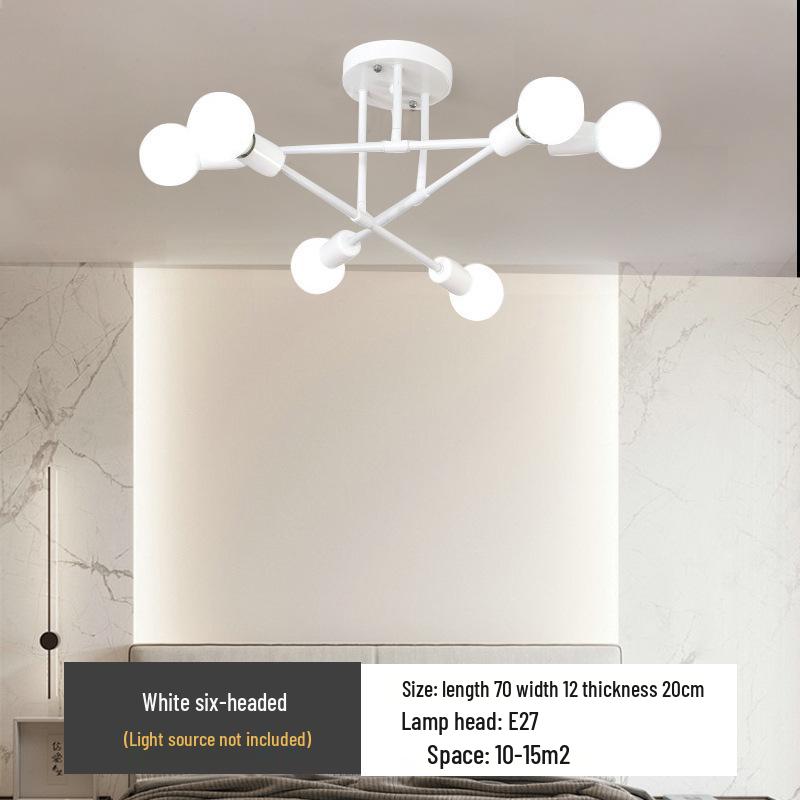 Nordic Magic Ball Multi-Branch Iron Chandelier for Bedroom Ceiling