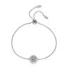Sterling Silber S925 Mosang Diamant Runde Tasche Armband Mosang Diamant 1 Karat Pt950 Platin Damen