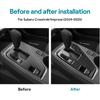 AIRSPEED for Subaru Crosstrek 2024 2025 Impreza 2024 2025 Gear Shift Panel Cover Center Console Soft Carbon Fiber Interior Trim, Black, Style B