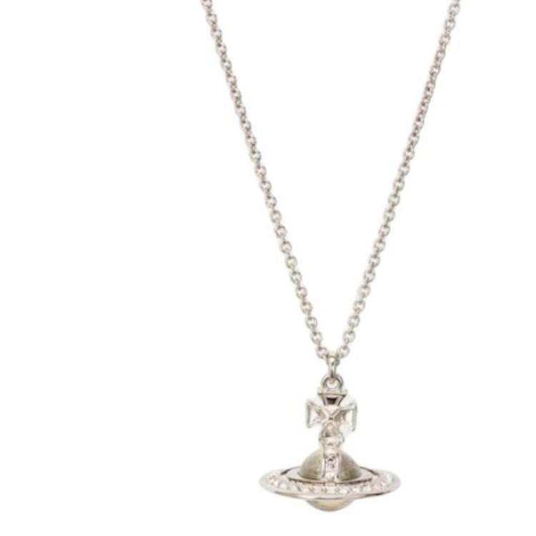 VIVIENNE WESTWOOD Collana Pina Design a Pallina Piccola Collana Unisex Argento 1250961048-002