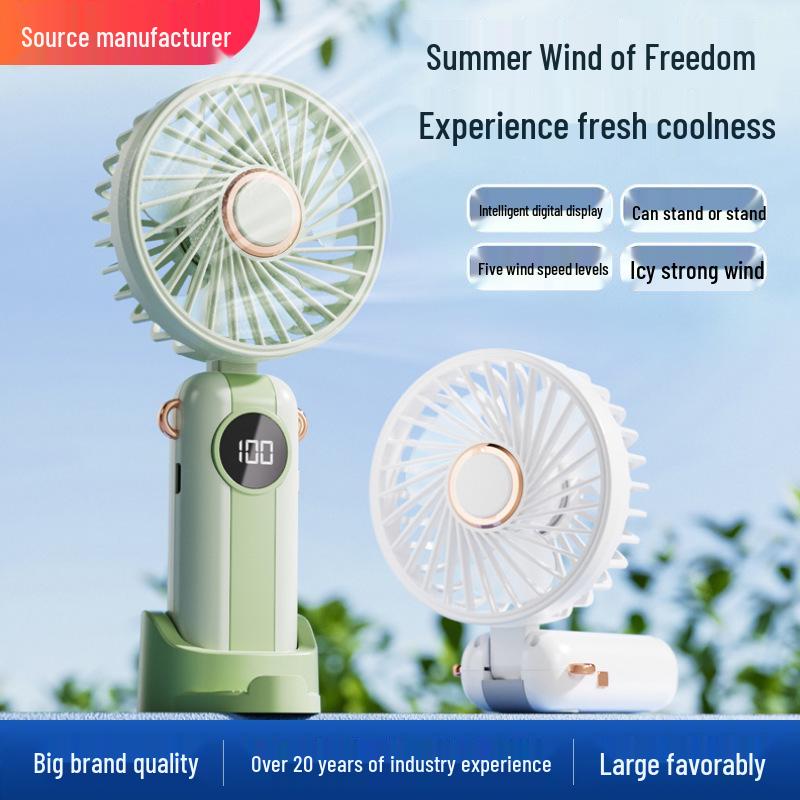 USB Rechargeable Mini Desktop Handheld Fan