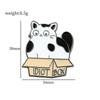 Cartoon Cat Enamel Pin Badge Metal Brooch Accessory for Clothing Bags Hats and Backpacks with Secure Clutch Fastener