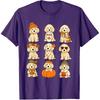 Cute Goldendoodle Fall Dogs Pumpkin Autumn T-Shirt