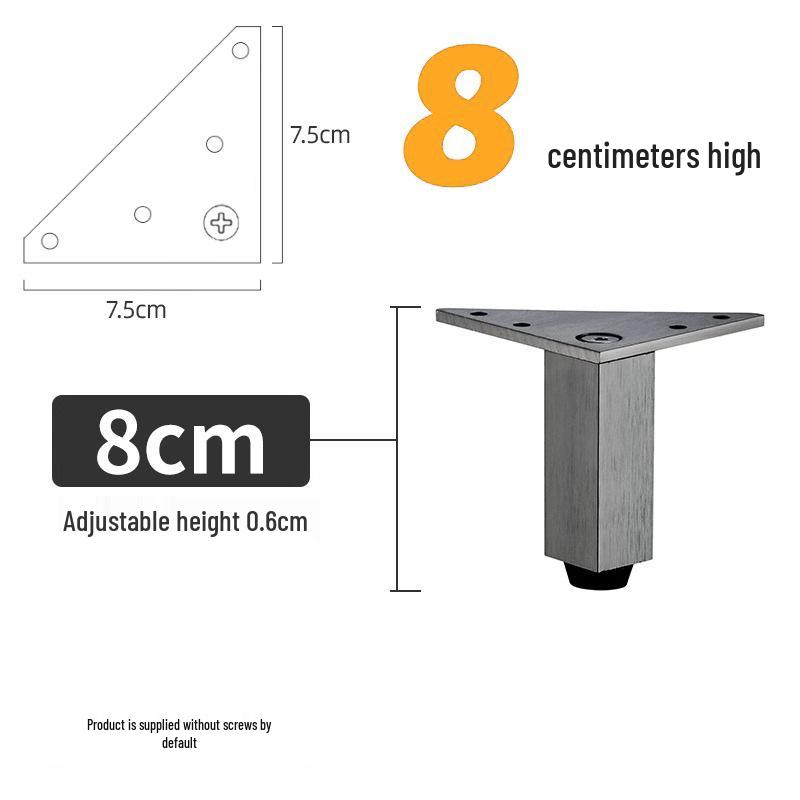 Triangular Aluminum Alloy Adjustable Sofa and Cabinet Legs