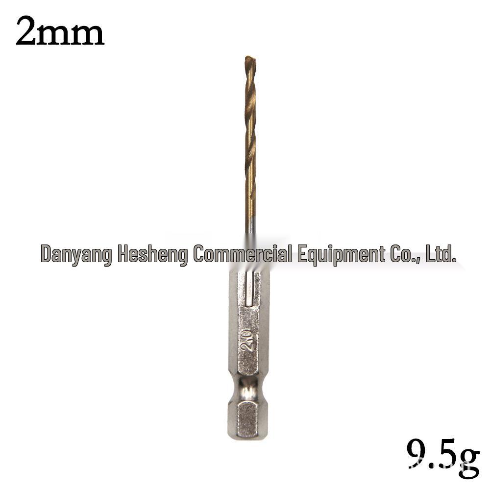 13PC Hexagonal Handle Titanium-Plated Twist Drill Bit Set (1.5-6.5mm) for Electric Drills and Screwdrivers