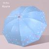 Manual Large Folding Umbrella for Female Students, Dual-Purpose Sun and Rain Umbrella, Sun Protection Umbrella
