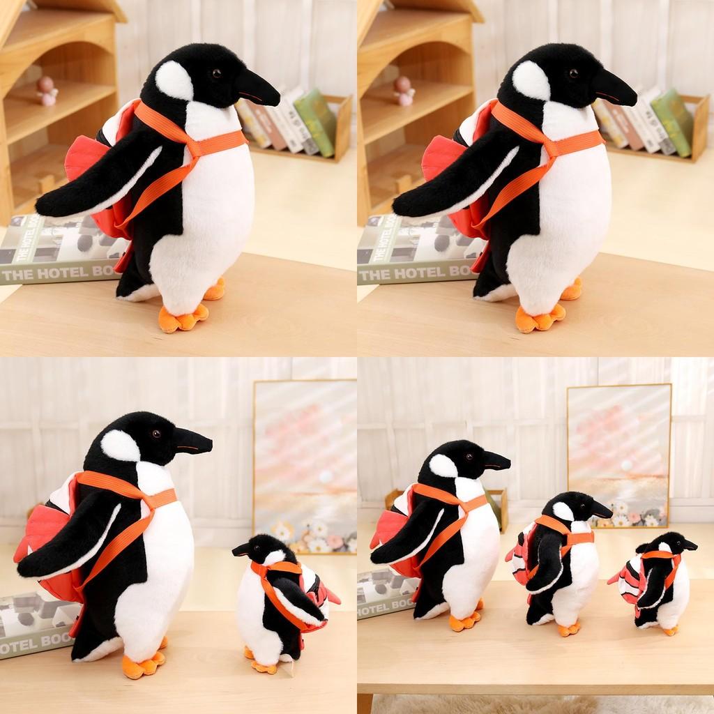 Adorable Penguin Plush Backpack Toy Gift For Girls Birthday With Soft Pp Cotton Filling