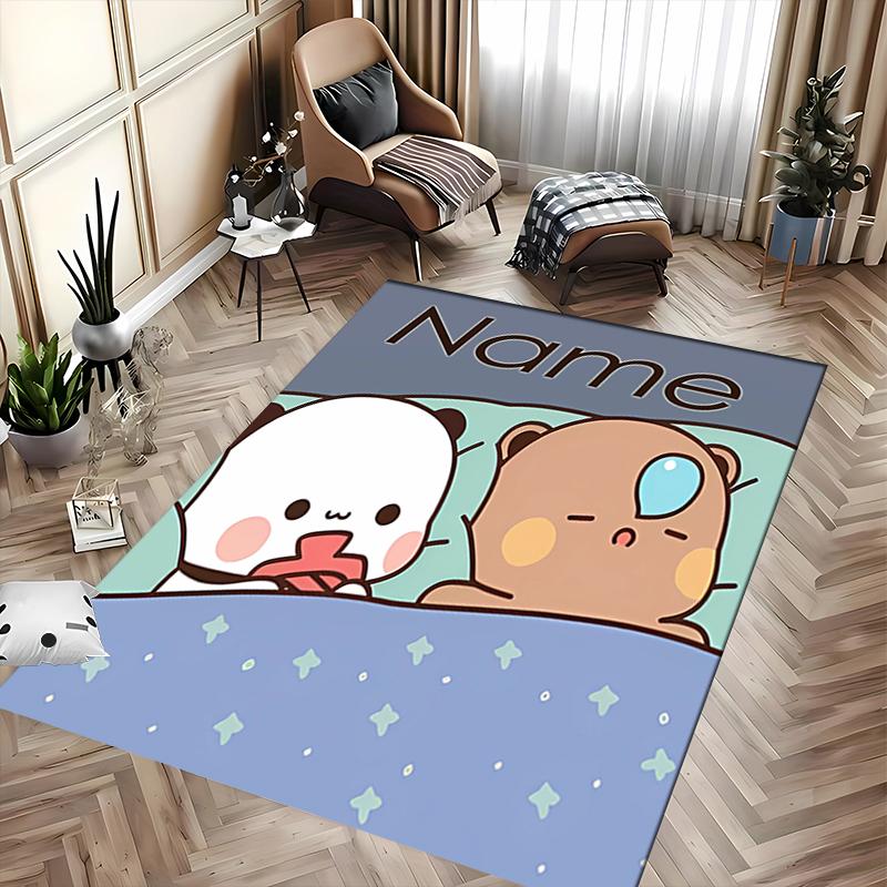 Custom personalization Bubu and Dudu Area Rug - Perfect For Kitchen, Bathroom,Laundry Room Decor Large Size Available,Gift All Seasons