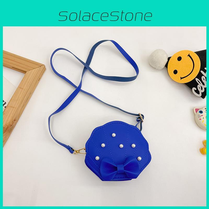 Shell Princess Pearl Bag With Bow For Kids School Daily Use Cute Sweet And