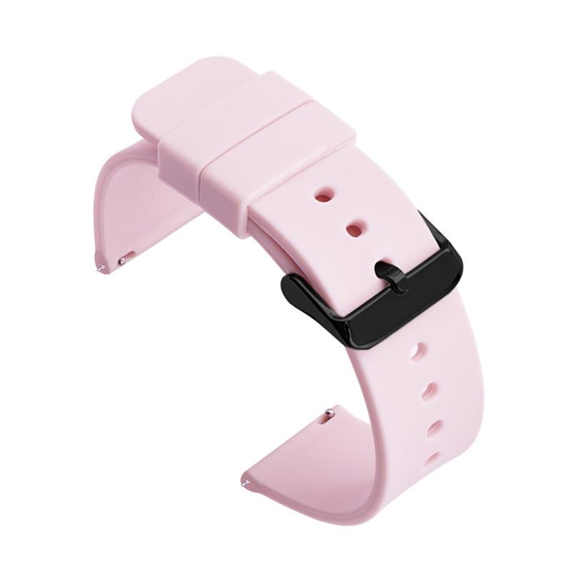 14mm 16mm 18mm 19mm 20mm 21mm 22mm 24mm Liberación Rápida Correa de Reloj de Silicona Suave Pulsera de Goma Impermeable de Repuesto