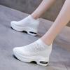 Summer Casual Hollow High on Platform Shoes for Women Fashion 2025 Daily Routine Korean New Arrival Slip On Woman Footwear Sale