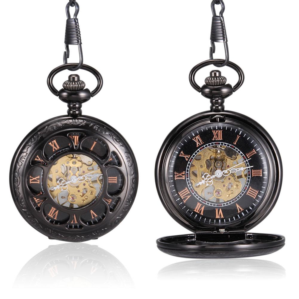 Pocket Watches Personalized Necklace Chain Watches Gift For Birthday Anniversary Men Women Vintage Pocket Watch With Chain