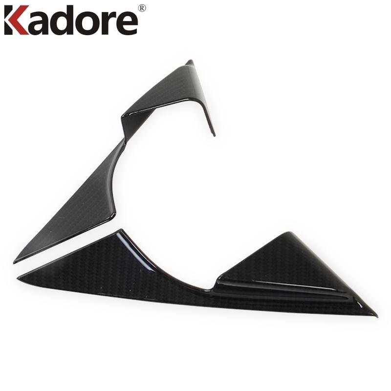 For Mazda 6 M6 Atenza 2013 2014 2015 2016 2017 Carbon Fiber Inner Door Window Triangle Cover Trim A Pillar Frame Car Accessories