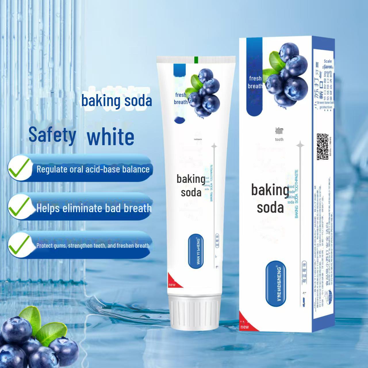 

Зубная паста Wan Doctor 110 г с содой и мятой для отбеливания и освежения дыхания