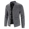 Men Cardigan Knitted Sweatercoat 2026 Autumn Winter Fleece Warm Solid Casual Knit Cardigans Jacket Coat Fashion Men Clothing