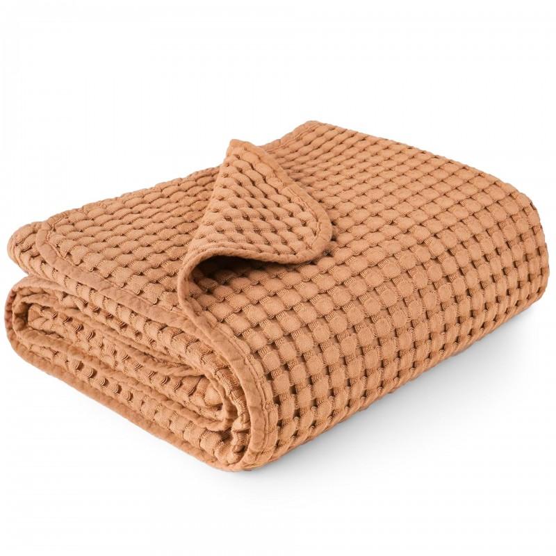 Soft Cotton Waffle Knit Baby Swaddle Blanket Wrap Sleep Sack Anti-Kick Cover Newborn Toddler