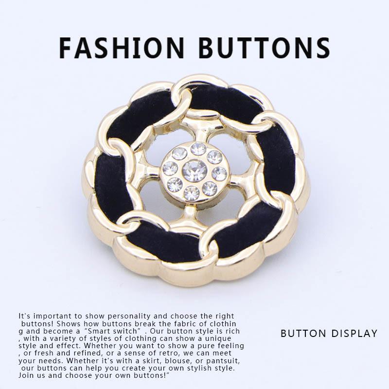 

10 шт. пуговиц, высококачественные изысканные декоративные пуговицы, металлические топы, пальто, кардиганы, свитера, пуговицы Gold * 23MM