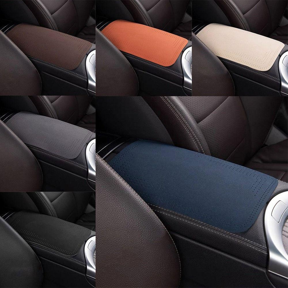 Universal Car Armrest Cover Mat Four Seasons Plush Elbow Pad Car Armrest Box Protection Pad Car