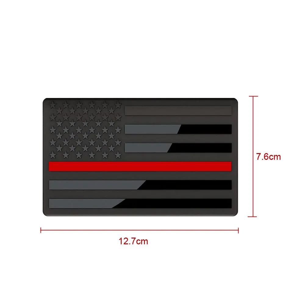 2 ks 3D kovové emblémy americké vlajky nálepky boční nálepky US vlajky pro auto nákladní automobil nebo SUV zadní znaky na víko kufru stylingové autodoplňky