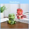 Charming High-quality Dinosaur Pencil Holder Green And Red Desk Decor For Kids