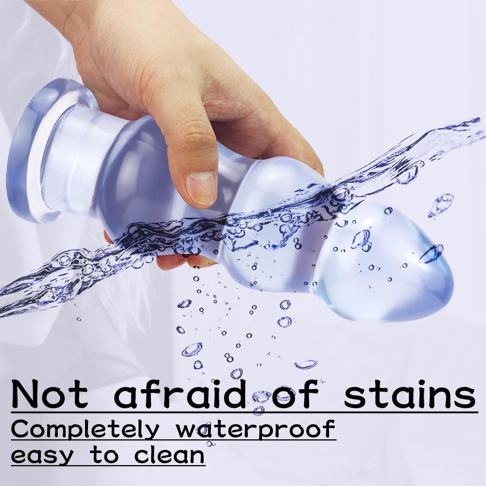 Huge Anal Plug Anal Beads Prostate Massager Anus Vagina Unisex Butt Plug Penis Anal Dilator Masturbator with Sucker Cup Sex Toys