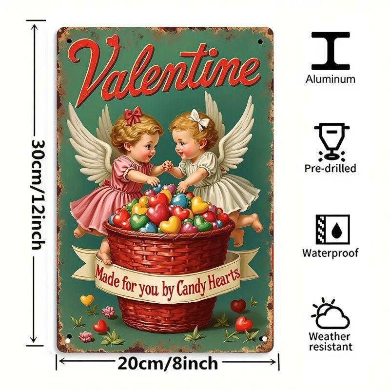 Metallschild im Valentinstags-Thema für Bar, Café, Restaurant