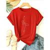 Baletnica Rysunek Liniowy Design Koszulka Damska Vintage Moda Koszulka Harajuku Streetwear Krótki Rękaw Harajuku Damska Y2K Koszulka Top