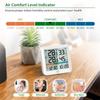 NOKLEAD LCD-Digitalthermometer Hygrometer Innen-/Außentemperatur-Feuchtigkeitsmessgerät Temperatur- und Feuchtigkeitssensor Büro Zuhause