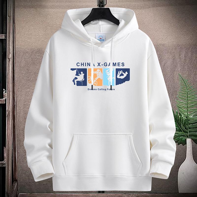

Extreme SportsPattern Mens Hooded Hoodie Sportshirt Plus Size Boys Pullovers M-5XL XXXL белый
