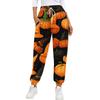 Dětské sportovní Halloweenské tištěné gradientní kalhoty s kapsami na stahovací šňůrku