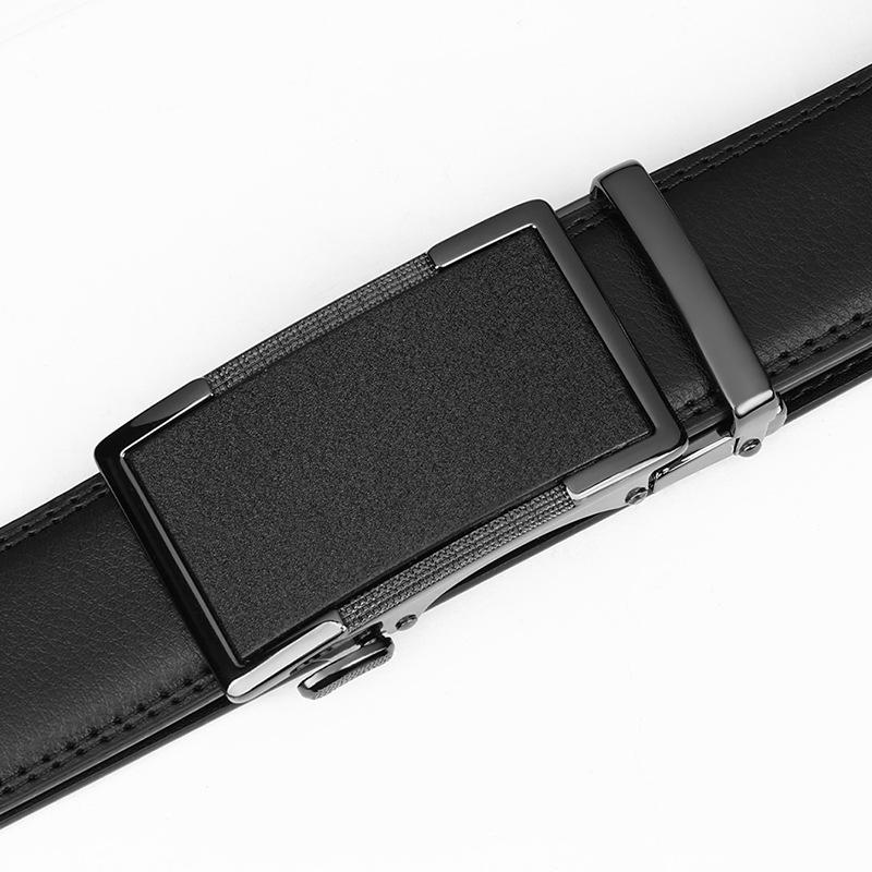 Men'S Belt Men'S Leather Automatic Buckle Cowhide Belt Men'S Versatile Casual Business Belt Classic