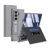 Samsung Z Fold7 Leather Wallet Case with Card Slot & Stand - Trendy Business Design