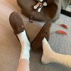 Sheepskin Version~ Genuine Leather One-pedal Can Step On Heel Buckle Straps Single Shoes Lazy Women's Shoes Boken Small Leather Shoes
