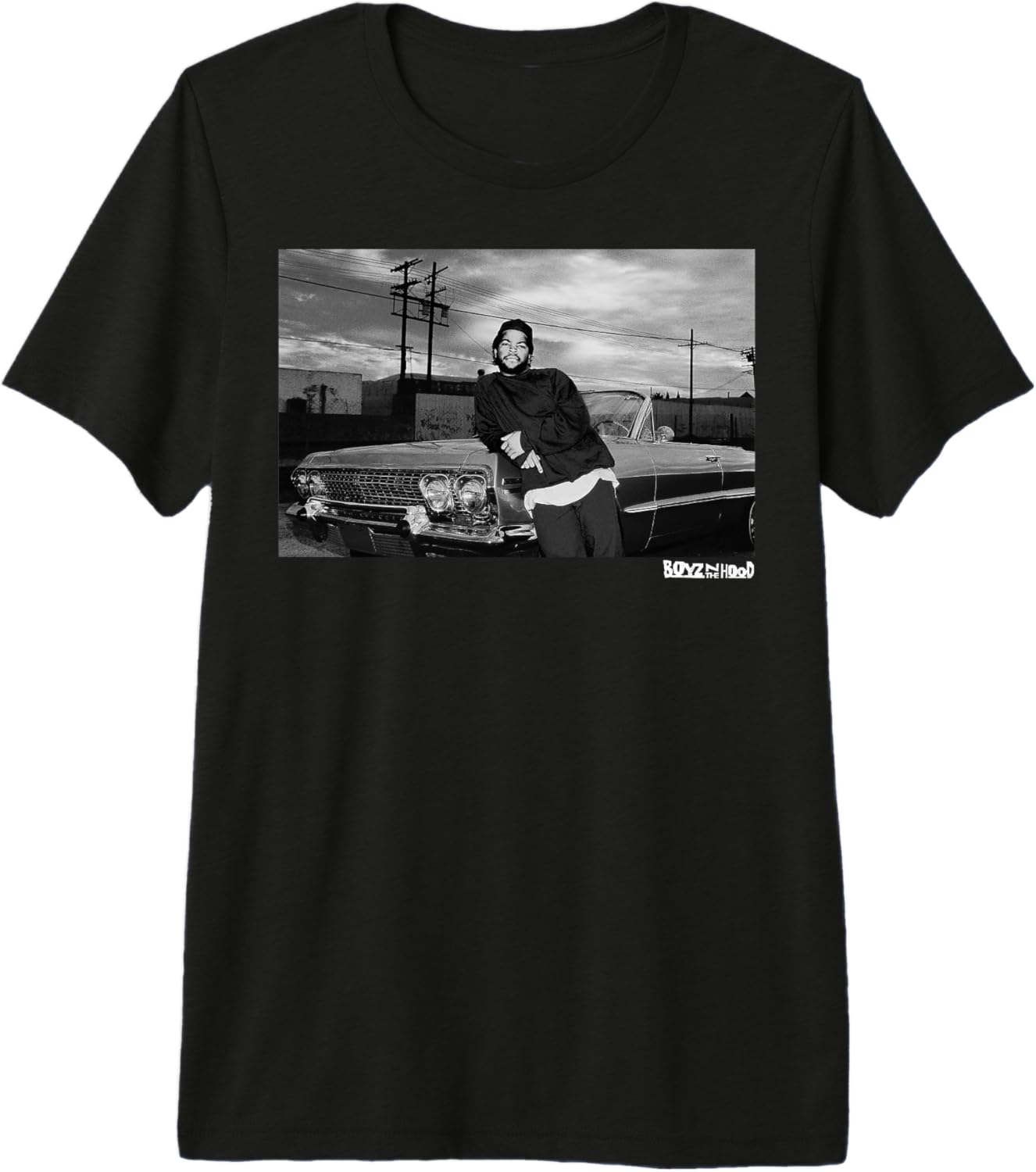 Boyz N The Hood Doughboy Leaning On Impala Portrait Premium Tri-Blend T-Shirt S разноцветный