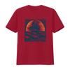 Vintage Nautical Sailing Ship Sunset Ocean Wave Print Casual T Shirt Vintage Washed Designer Clothes Stretched Unisex