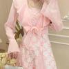 2026 Summer French Floral Lace Mesh Sling Dress - Beautiful Long Two-Piece Set