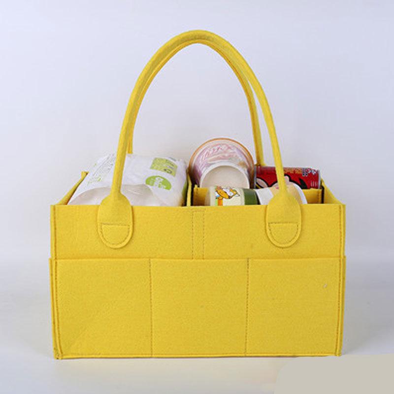 Handheld Felt Diaper Bag: Travel Baby Nappy Organizer & Mommy Bag