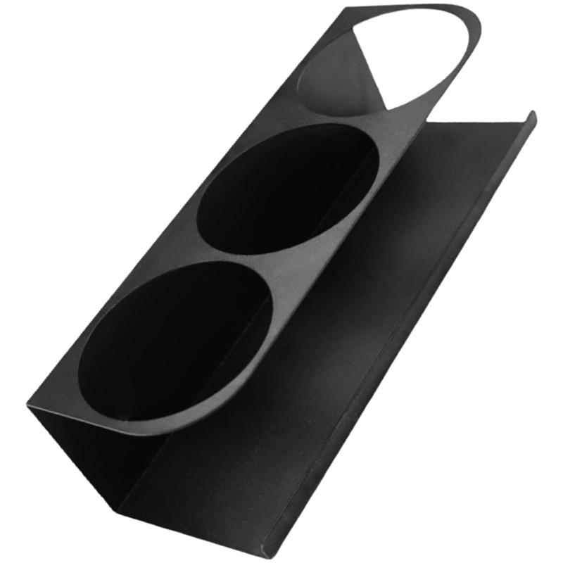 

Sturdy Metal Wall Mounted Cup Rack for Refrigerator 3 Cup Holder Space Saving Kitchen Organizers чёрный