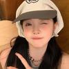 Fashion Headscarf Hat Foldable Sun Protective Letter Hat Unisex Travel Sun Hat