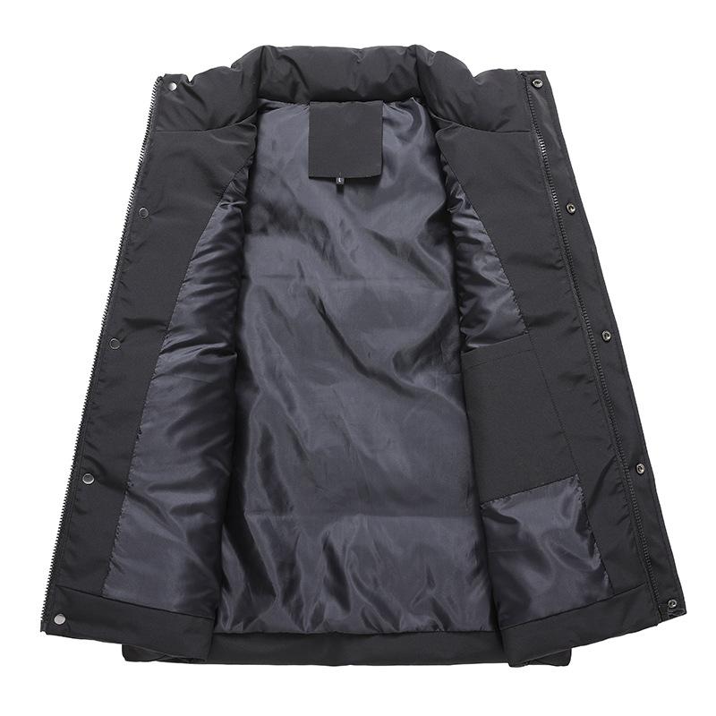 Empty Version Plus Cotton Vest Autumn and Winter Men's Stand-up Collar Large Size Vest Vest Vest Solid Color Couple Jacket Horse Clip Women