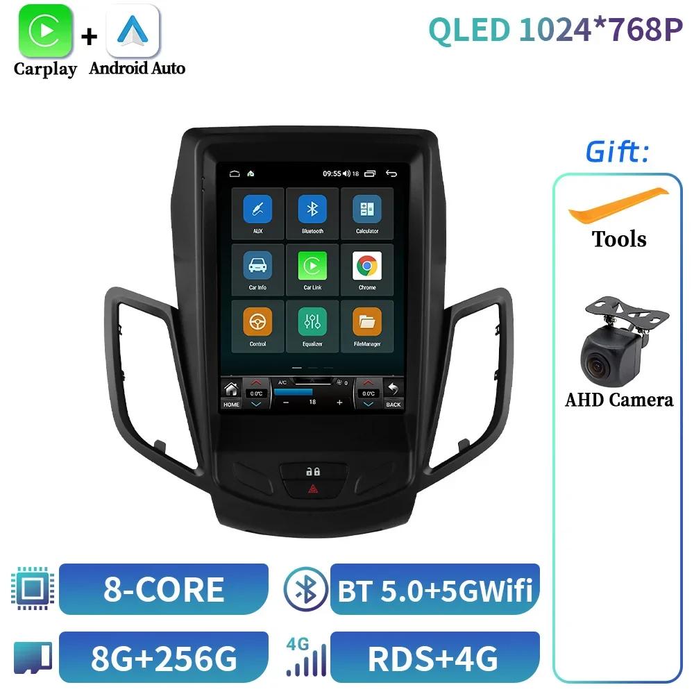 9.7inch For Ford Fiesta Mk7 2009-2016 Android 14 Car Radio Multimedia Navigation Player Stereo Wireless Bluetooth Carplay Screen