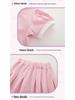 Malwee Girls' Summer Two-Piece Skirt Set - Cute & Stylish European/American Design for Little Girls