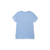 Puma Fashionable Letter Print Breathable Round Neck Short Sleeve T-Shirt Women Tops Blue Gray 682247-20