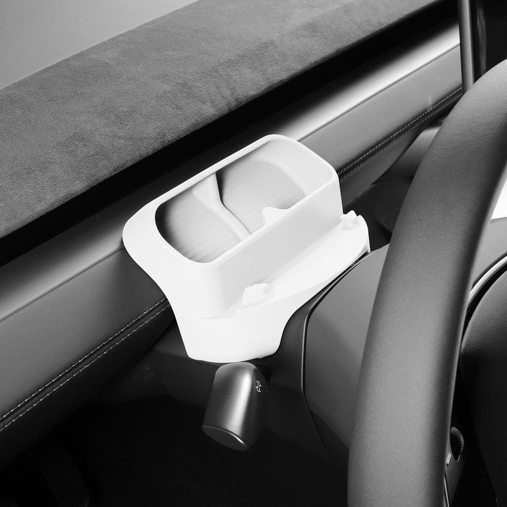 for Tesla Model Y Juniper/Launch 2025 Car Glasses Storage Box Car Mounted Sunglasses Organizer Storage Tray Interior Accessories